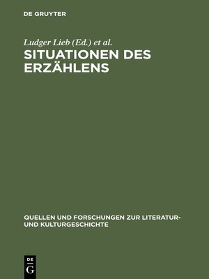 cover image of Situationen des Erzählens